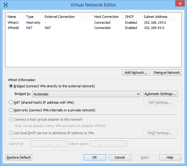 Virtual Network Editor